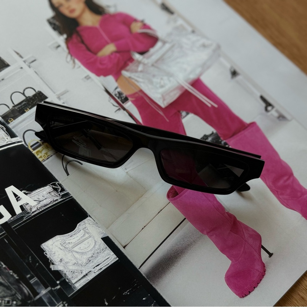 Balenciaga sunglasses.
